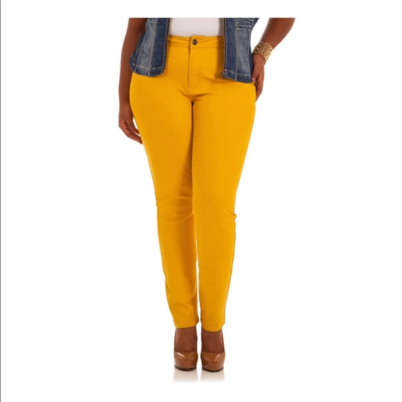 Ashley Stewart Denim - Classic Yellow Jegging Jeans Sz 18 NWT
